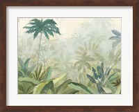 Framed Lush Tropics Blue