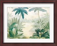 Framed Palm Lagoon Blue