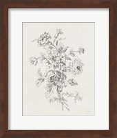 Framed Toile Roses VIII Neutral