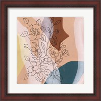 Framed Earthy Boho Lace I