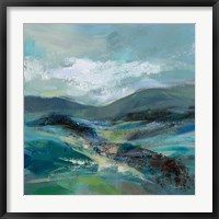 Framed Turquoise Slopes I