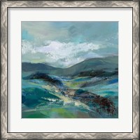 Framed Turquoise Slopes I