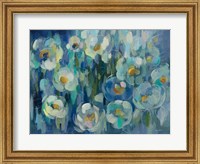 Framed Pretty Blue Floral