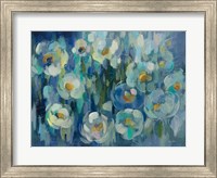 Framed Pretty Blue Floral