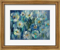 Framed Pretty Blue Floral