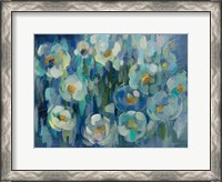 Framed Pretty Blue Floral