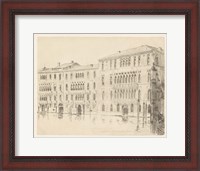 Framed Venice Etching