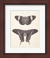 Framed Papillons I Neutral