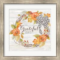 Framed Pumpkin Patch Wreath II-Grateful