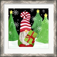 Framed 'Gnome for Christmas II-Gnome Present' border=