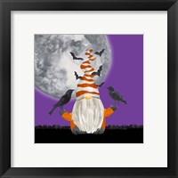 Framed 'Gnomes of Halloween II-Bats' border=