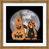 Framed Gnomes of Halloween III-Broomstick