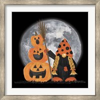 Framed Gnomes of Halloween III-Broomstick