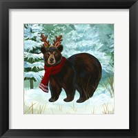 Winterscape I-Bear Framed Print