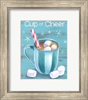 Framed 'Peppermint Cocoa I-Cup of Cheer' border=