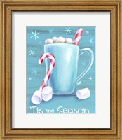 Framed 'Peppermint Cocoa II-Tis the Season' border=