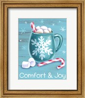 Framed Peppermint Cocoa III-Comfort & Joy