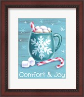 Framed Peppermint Cocoa III-Comfort & Joy