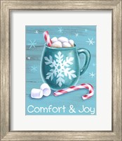 Framed Peppermint Cocoa III-Comfort & Joy