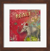 Framed Colorful Christmas I-Elephant Peace