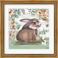 Framed Farmhouse Bunny I