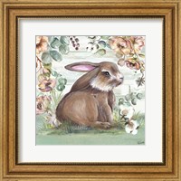 Framed 'Farmhouse Bunny I' border=