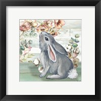 Framed 'Farmhouse Bunny III' border=