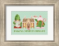 Framed Christmas Bakers II on Mint