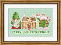 Framed Christmas Bakers II on Mint