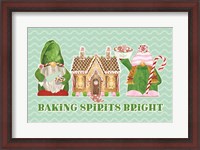 Framed Christmas Bakers II on Mint