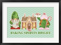 Framed Christmas Bakers II on Mint