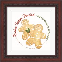 Framed 'Home Cooked Christmas III-Cookie Testers' border=