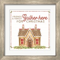 Framed 'Home Cooked Christmas VI-Gather Here' border=