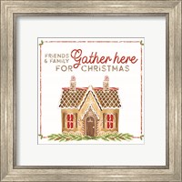 Framed 'Home Cooked Christmas VI-Gather Here' border=
