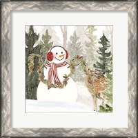 Framed 'Christmas in the Woods I' border=