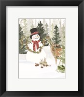 Framed 'Christmas in the Woods Portrait I' border=