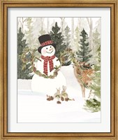 Framed Christmas in the Woods Portrait I