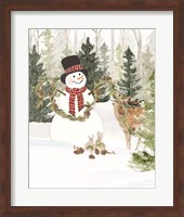 Framed Christmas in the Woods Portrait I