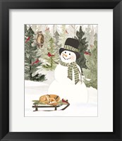 Framed Christmas in the Woods Portrait II