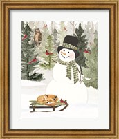 Framed Christmas in the Woods Portrait II