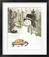 Christmas in the Woods Portrait II Framed Print