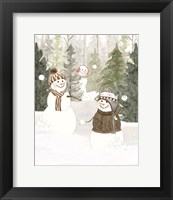 Framed Christmas in the Woods Portrait III