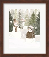 Framed 'Christmas in the Woods Portrait III' border=
