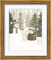 Framed Christmas in the Woods Portrait III