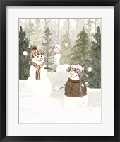Christmas in the Woods Portrait III Framed Print