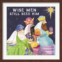 Framed Come Let Us Adore Him I-Wise Men