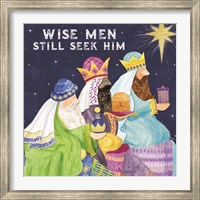 Framed Come Let Us Adore Him I-Wise Men