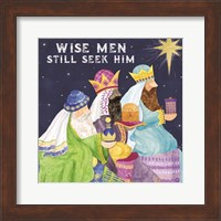 Framed Come Let Us Adore Him I-Wise Men