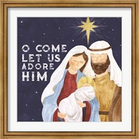 Framed Come Let Us Adore Him II-Adore Him