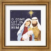 Framed Come Let Us Adore Him II-Adore Him